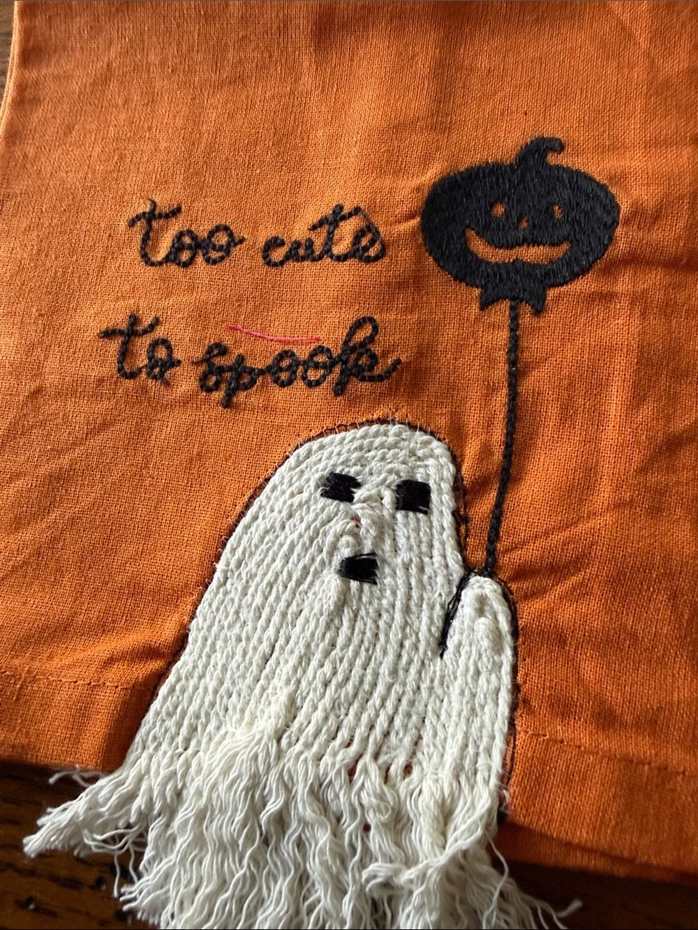 Halloween Tea Towels 16”x26” Cotton/Linen Blend